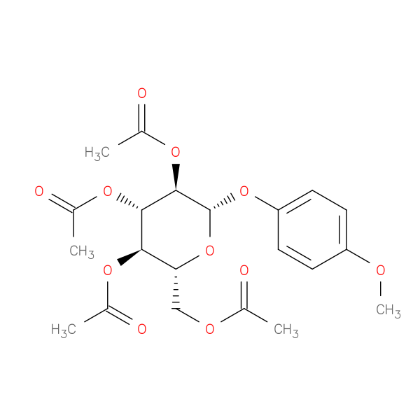 (2R,3R,4S,5R,6S)-2-(Acetoxymethyl)-6-(4-Methoxyphenoxy)Tetrahydro-2H-Pyran-3,4,5-Triyl Triacetate