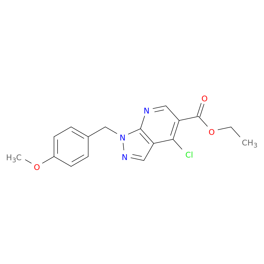 Ethyl 4-chloro-1-(4-methoxybenzyl)-1H-pyrazolo[3,4-b]pyridine-5-carboxylate