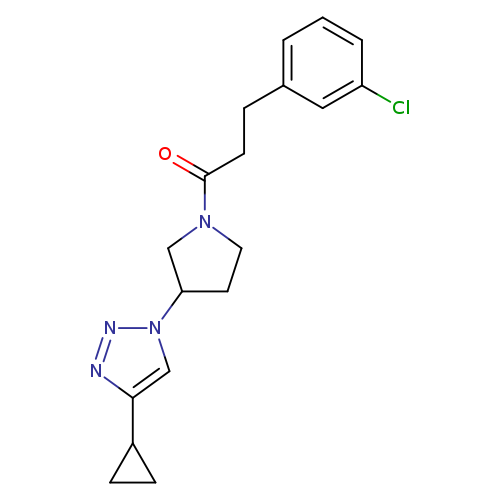 3-(3-chlorophenyl)-1-[3-(4-cyclopropyl-1H-1,2,3-triazol-1-yl)pyrrolidin-1-yl]propan-1-one