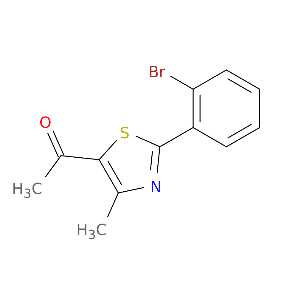 1-[2-(2-bromophenyl)-4-methyl-1,3-thiazol-5-yl]ethan-1-one