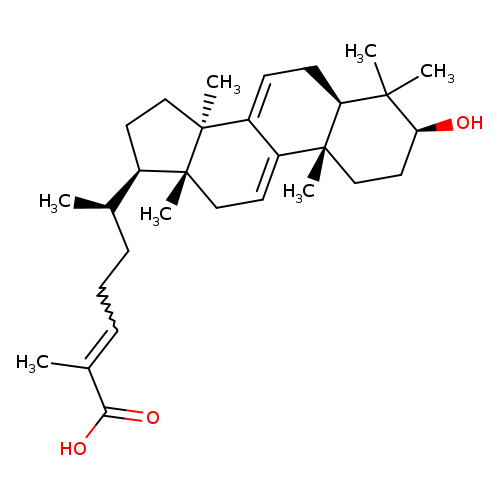 (3β,24E)-3-Hydroxylanosta-7,9(11),24-trien-26-oic acid