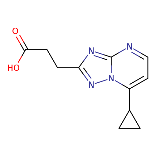 3-(7-Cyclopropyl-[1,2,4]triazolo[1,5-a]pyrimidin-2-yl)propanoic acid