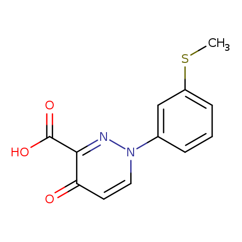 1-[3-(methylsulfanyl)phenyl]-4-oxo-1,4-dihydropyridazine-3-carboxylic acid