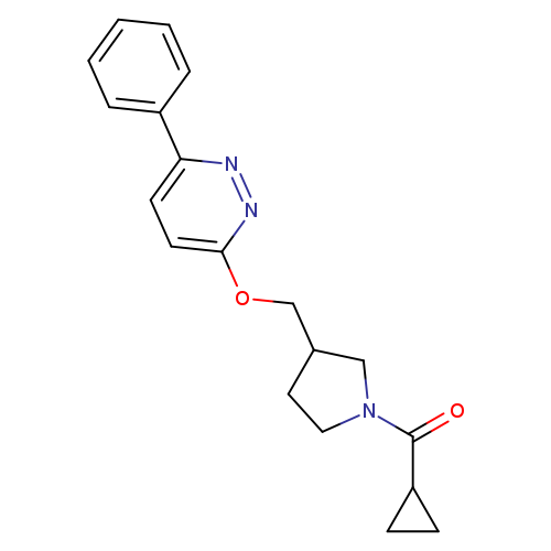 3-[(1-cyclopropanecarbonylpyrrolidin-3-yl)methoxy]-6-phenylpyridazine