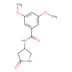 3,5-dimethoxy-N-(5-oxopyrrolidin-3-yl)benzamide