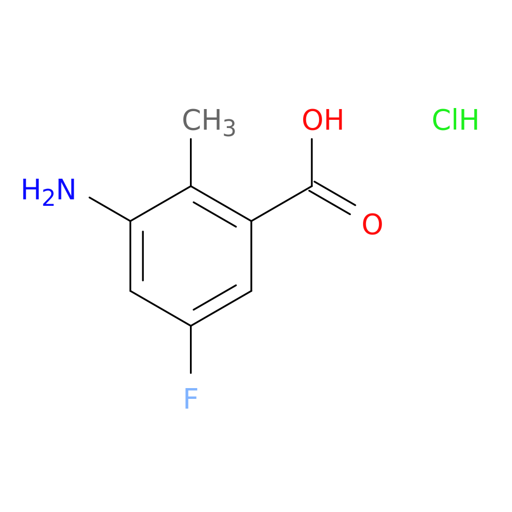 3-amino-5-fluoro-2-methylbenzoic acid hydrochloride
