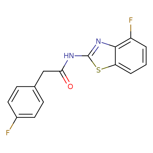 N-(4-fluoro-1,3-benzothiazol-2-yl)-2-(4-fluorophenyl)acetamide