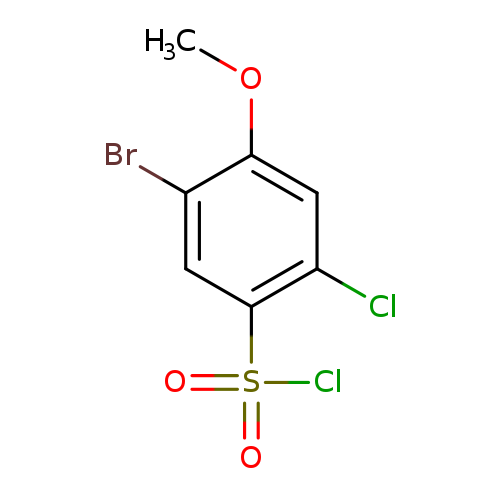 5-bromo-2-chloro-4-methoxybenzene-1-sulfonylchloride