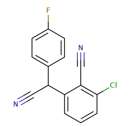 2-chloro-6-[cyano(4-fluorophenyl)methyl]benzonitrile