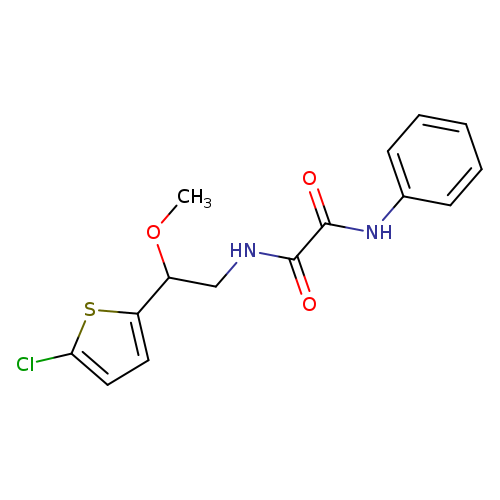 N-[2-(5-chlorothiophen-2-yl)-2-methoxyethyl]-N'-phenylethanediamide