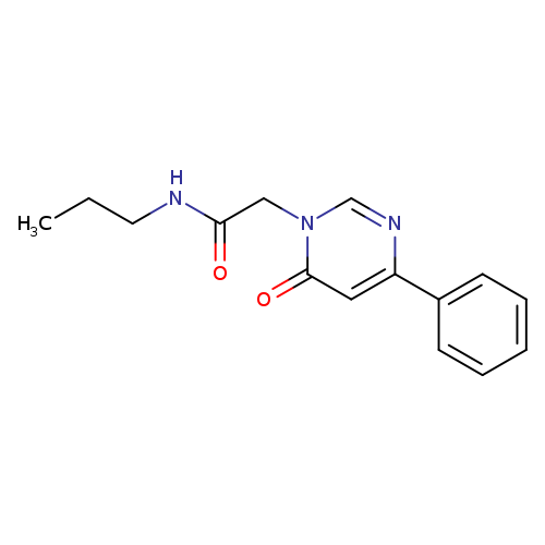 2-(6-oxo-4-phenyl-1,6-dihydropyrimidin-1-yl)-N-propylacetamide