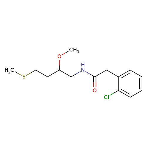 2-(2-chlorophenyl)-N-[2-methoxy-4-(methylsulfanyl)butyl]acetamide