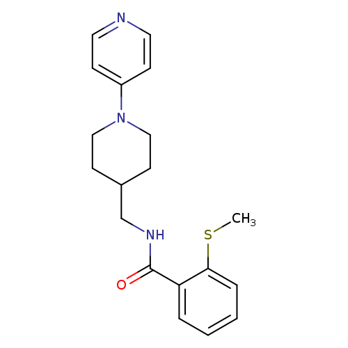 2-(methylsulfanyl)-N-{[1-(pyridin-4-yl)piperidin-4-yl]methyl}benzamide