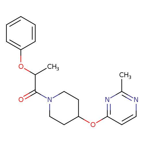 1-{4-[(2-methylpyrimidin-4-yl)oxy]piperidin-1-yl}-2-phenoxypropan-1-one