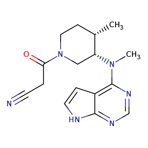 3-((3S,4S)-4-methyl-3-(methyl(7H-pyrrolo[2,3-d]pyrimidin-4-yl)amino)piperidin-1-yl)-3-oxopropanenitrile