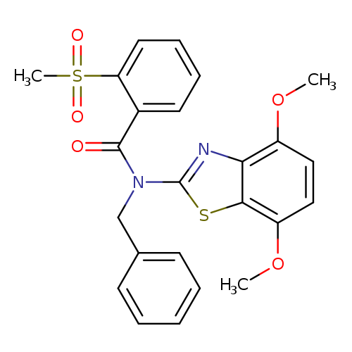 N-benzyl-N-(4,7-dimethoxy-1,3-benzothiazol-2-yl)-2-methanesulfonylbenzamide