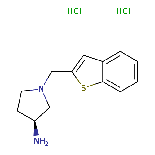 (3S)-1-[(1-benzothiophen-2-yl)methyl]pyrrolidin-3-amine dihydrochloride