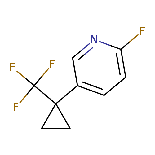2-fluoro-5-[1-(trifluoromethyl)cyclopropyl]pyridine