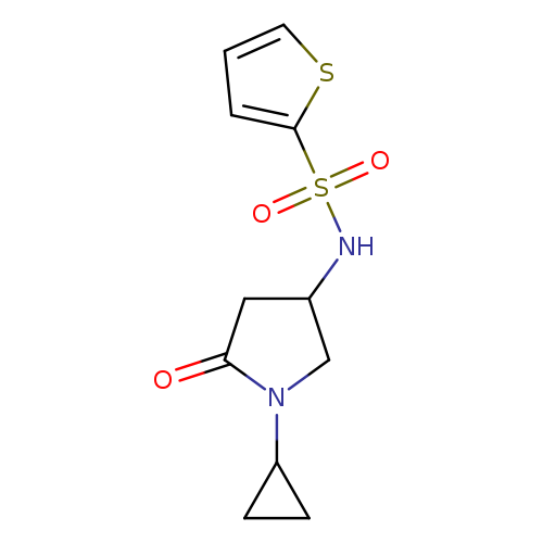 N-(1-cyclopropyl-5-oxopyrrolidin-3-yl)thiophene-2-sulfonamide