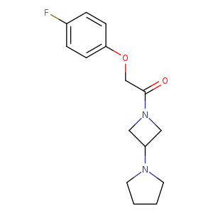 2-(4-fluorophenoxy)-1-[3-(pyrrolidin-1-yl)azetidin-1-yl]ethan-1-one