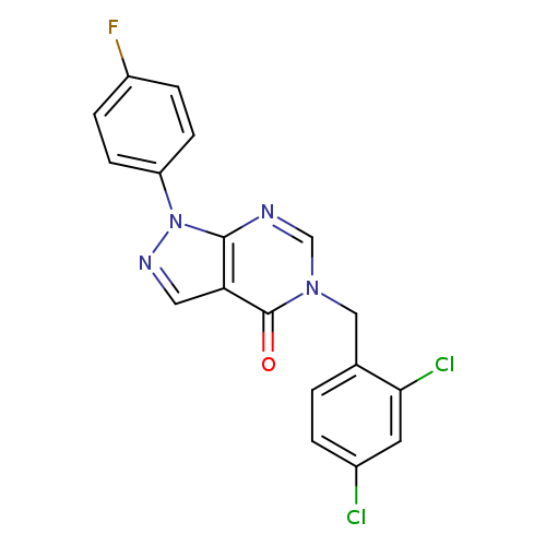5-[(2,4-dichlorophenyl)methyl]-1-(4-fluorophenyl)-1H,4H,5H-pyrazolo[3,4-d]pyrimidin-4-one