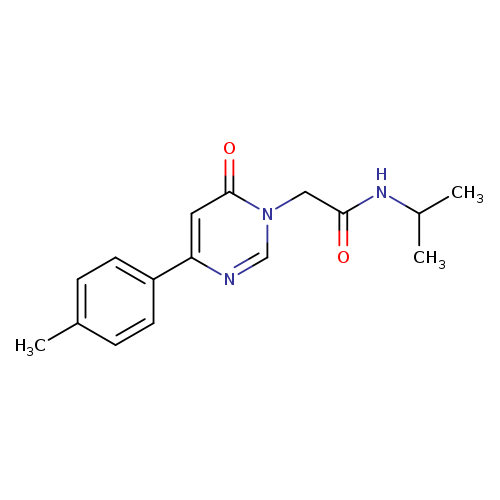 2-[4-(4-methylphenyl)-6-oxo-1,6-dihydropyrimidin-1-yl]-N-(propan-2-yl)acetamide