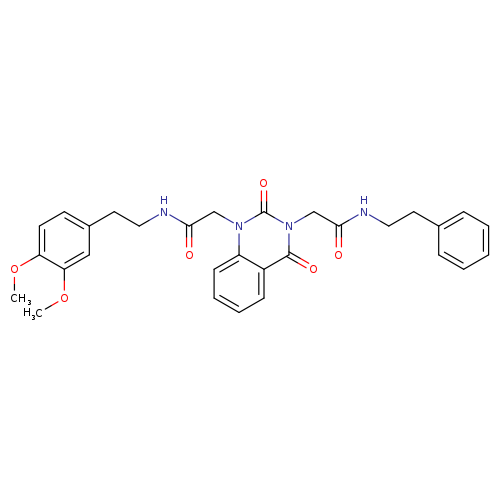 N-[2-(3,4-dimethoxyphenyl)ethyl]-2-(2,4-dioxo-3-{[(2-phenylethyl)carbamoyl]methyl}-1,2,3,4-tetrahydroquinazolin-1-yl)acetamide