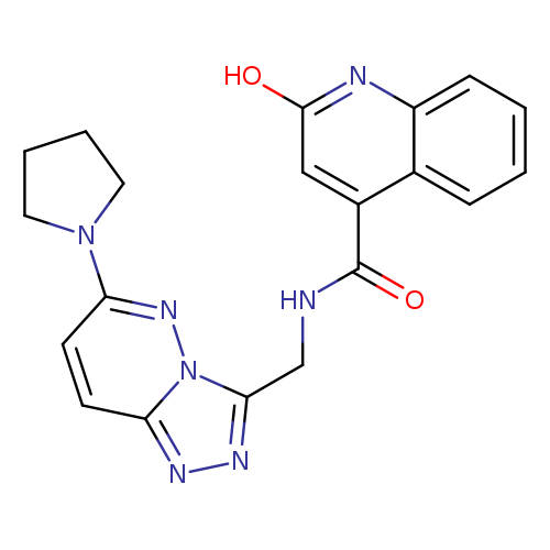 2-hydroxy-N-{[6-(pyrrolidin-1-yl)-[1,2,4]triazolo[4,3-b]pyridazin-3-yl]methyl}quinoline-4-carboxamide