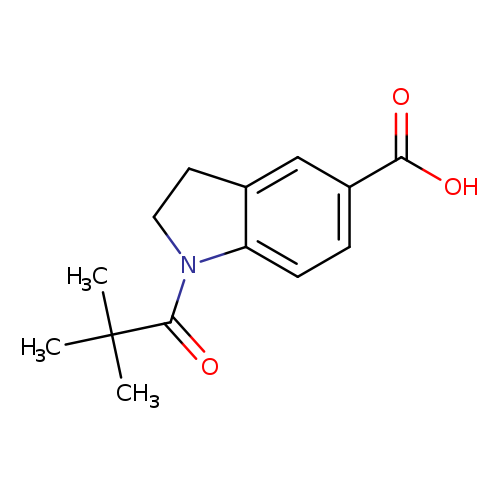 1-(2,2-dimethylpropanoyl)-2,3-dihydro-1H-indole-5-carboxylic acid