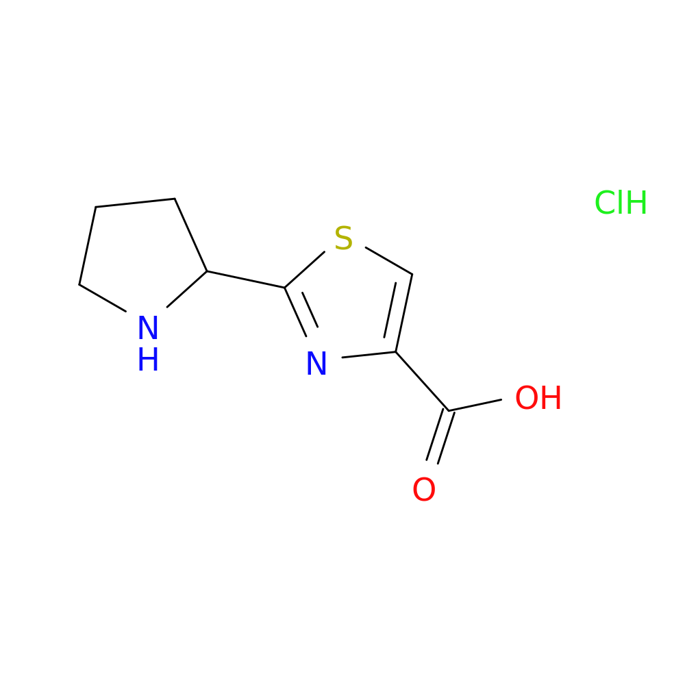 2-(pyrrolidin-2-yl)-1,3-thiazole-4-carboxylic acid hydrochloride
