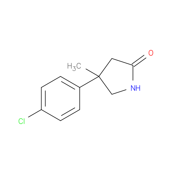 4-(4-chlorophenyl)-4-methylpyrrolidin-2-one