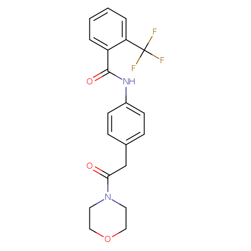 N-{4-[2-(morpholin-4-yl)-2-oxoethyl]phenyl}-2-(trifluoromethyl)benzamide