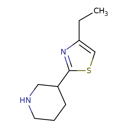 3-(4-ethyl-1,3-thiazol-2-yl)piperidine