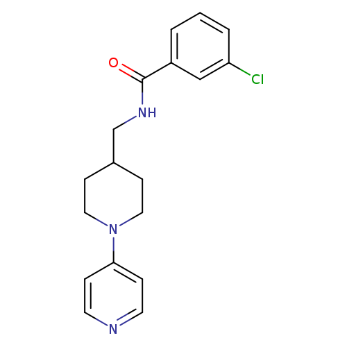 3-chloro-N-{[1-(pyridin-4-yl)piperidin-4-yl]methyl}benzamide
