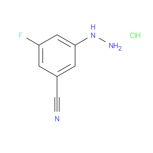3-fluoro-5-hydrazinylbenzonitrile hydrochloride