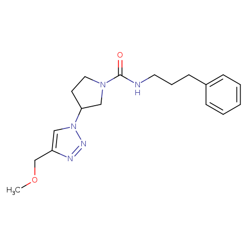 3-[4-(methoxymethyl)-1H-1,2,3-triazol-1-yl]-N-(3-phenylpropyl)pyrrolidine-1-carboxamide