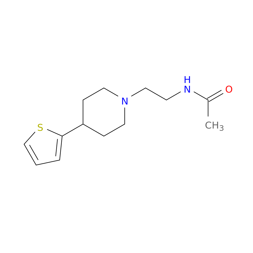 N-{2-[4-(thiophen-2-yl)piperidin-1-yl]ethyl}acetamide