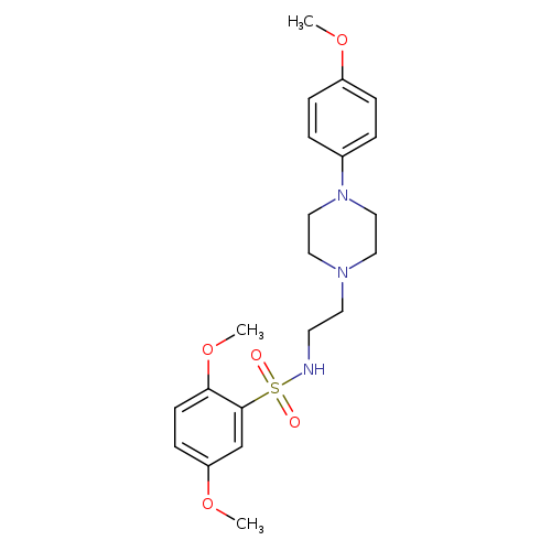 2,5-dimethoxy-N-{2-[4-(4-methoxyphenyl)piperazin-1-yl]ethyl}benzene-1-sulfonamide