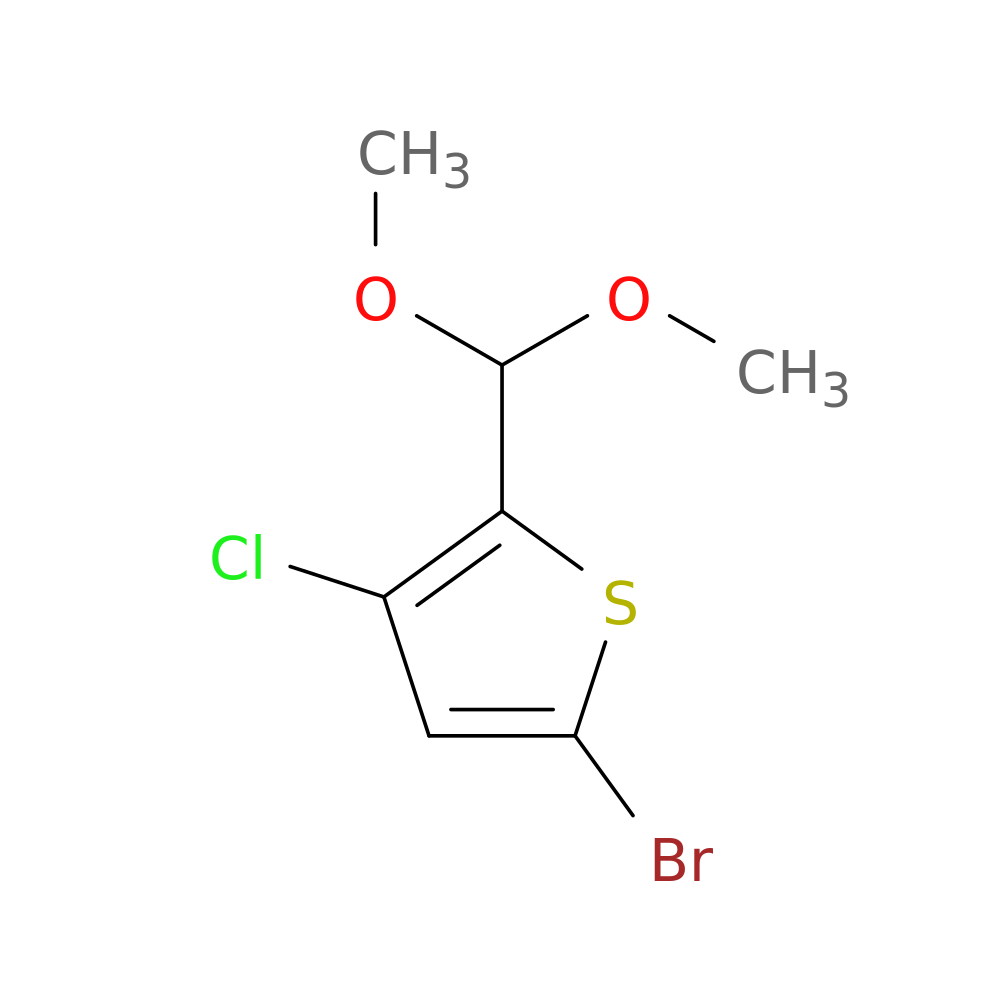5-Bromo-3-chloro-2-(dimethoxymethyl)thiophene