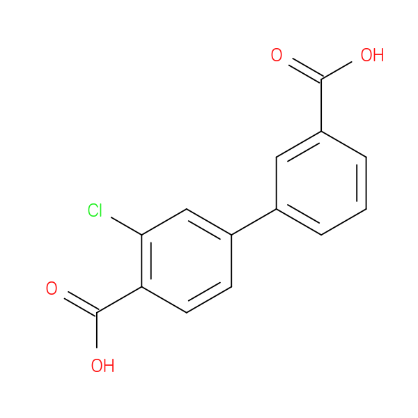 4-(3-Carboxyphenyl)-2-chlorobenzoic acid