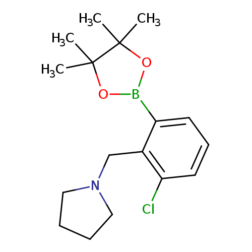 3-Chloro-2-(pyrrolidinomethyl)phenylboronic acid, pinacol ester