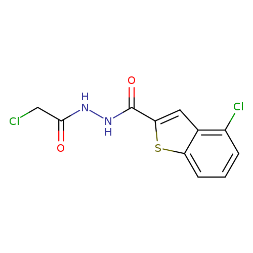 4-chloro-N'-(2-chloroacetyl)-1-benzothiophene-2-carbohydrazide