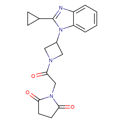 1-{2-[3-(2-cyclopropyl-1H-1,3-benzodiazol-1-yl)azetidin-1-yl]-2-oxoethyl}pyrrolidine-2,5-dione
