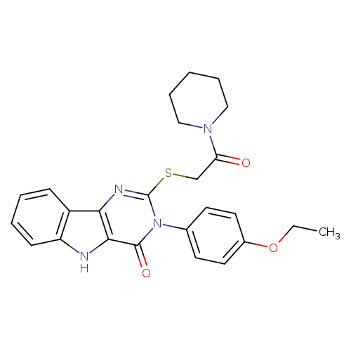 3-(4-ethoxyphenyl)-2-{[2-oxo-2-(piperidin-1-yl)ethyl]sulfanyl}-3H,4H,5H-pyrimido[5,4-b]indol-4-one