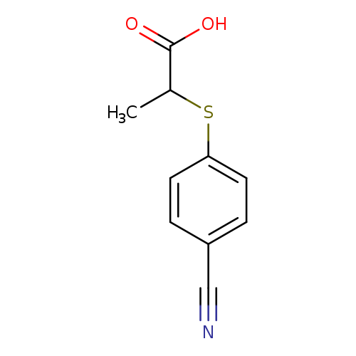 2-[(4-cyanophenyl)sulfanyl]propanoic acid