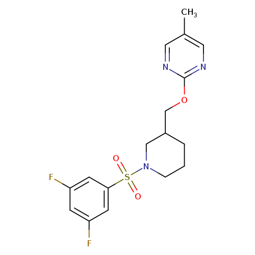 2-{[1-(3,5-difluorobenzenesulfonyl)piperidin-3-yl]methoxy}-5-methylpyrimidine