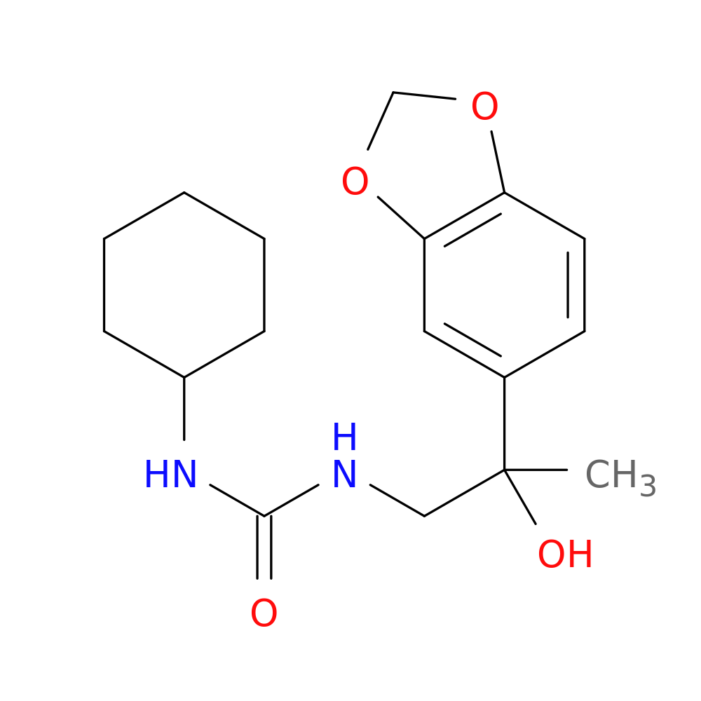 3-[2-(2H-1,3-benzodioxol-5-yl)-2-hydroxypropyl]-1-cyclohexylurea