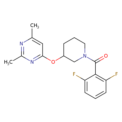 4-{[1-(2,6-difluorobenzoyl)piperidin-3-yl]oxy}-2,6-dimethylpyrimidine