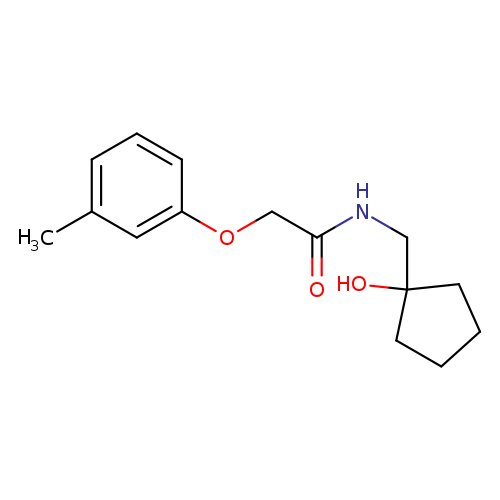 N-[(1-hydroxycyclopentyl)methyl]-2-(3-methylphenoxy)acetamide
