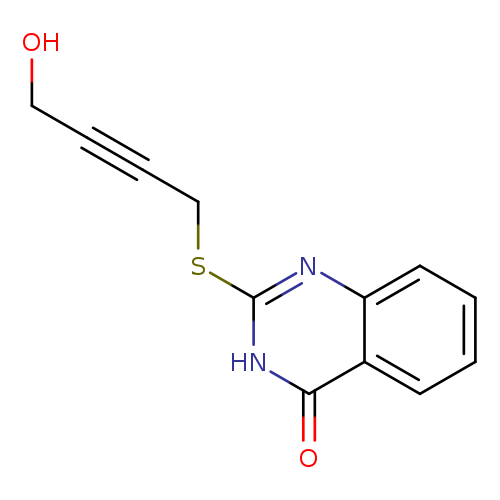 2-[(4-hydroxybut-2-yn-1-yl)sulfanyl]-3,4-dihydroquinazolin-4-one